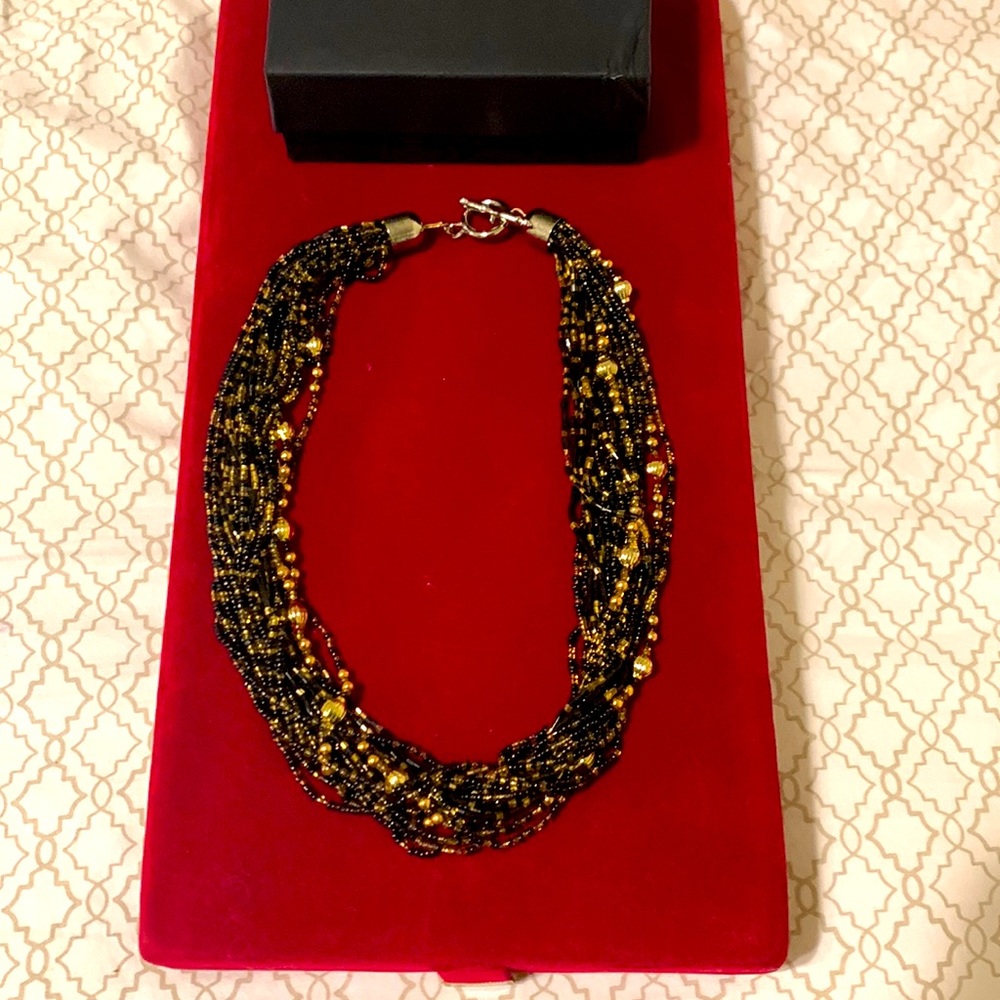 19 Strand Beaded Necklace